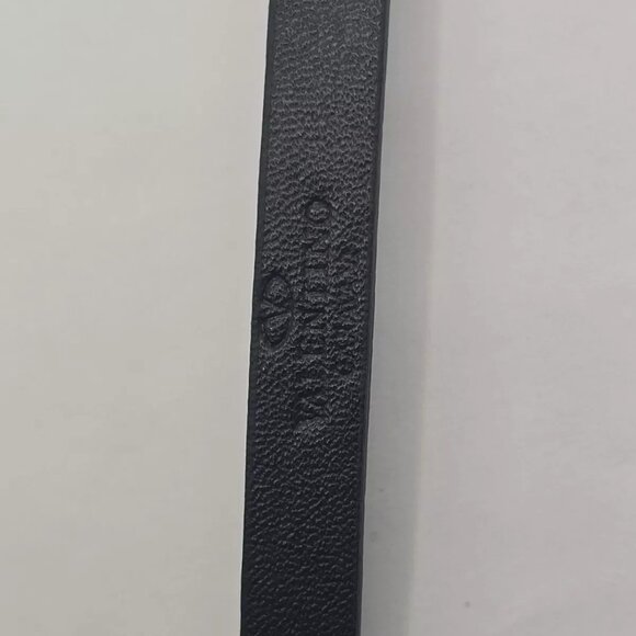 Valentino V Logo Signature Leather Bracelet in Black or Green - Picture 15 of 16